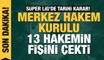 Süper Lig'de hakem kadrosu yeniden belirlendi!