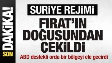 Suriye rejimi, Fırat'ın doğusundan çekildi! ABD destekli ordu bir bölgeyi ele geçirdi