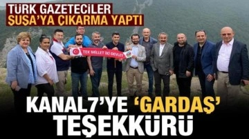 Şuşa Beyannamesi'nin imzalandığı yerde Haber7 ve Ülke TV'ye anlamlı plaket