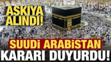 Suudi Arabistan'dan 'umre' kararı! Askıya alındığını duyurdular...