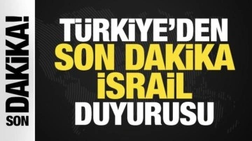 Tarihi karar sonrası Türkiye'den son dakika İsrail duyurusu!