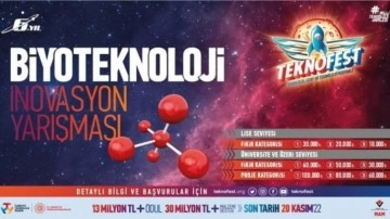 TEKNOFEST'te Biyoteknoloji İnovasyon Yarışması&rsquo;na başvurular başladı