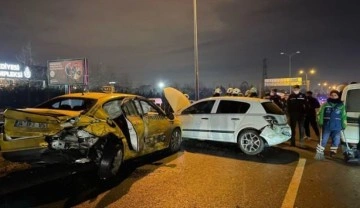 TEM'de zincirleme kaza: 7 araç çarpıştı