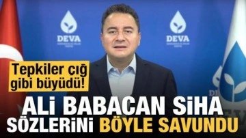 Tepkiler çığ gibi büyüdü! Ali Babacan SİHA sözlerini böyle savundu