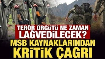 Terör örgütü ne zaman lağvedilecek? MSB kaynaklarından son dakika çağrısı!