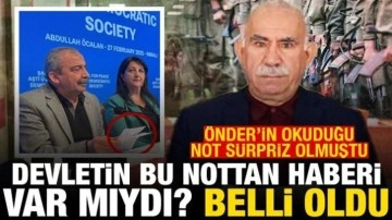 Terörist Öcalan'ın çağrısı sonrası Önder'in okuduğu nottan devletin haberi var mıydı?