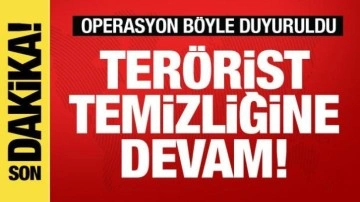 Terörist temizliğine devam! MSB yapılan operasyonu duyurdu