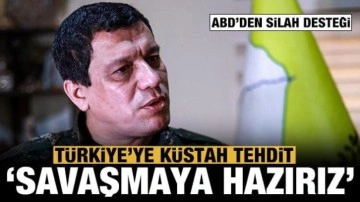 Teröristbaşı Mazlum Kobani'den küstah tehdit: Türkiye ile savaşmak için hazırız