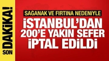 THY ve Pegasus'un İstanbul'dan yapılacak 187 seferi iptal edildi