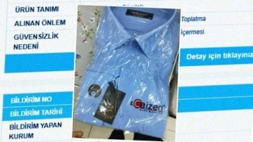 Ticaret Bakanlığı uyardı: Bu gömleği giymeyin!