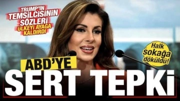 Trump'ın temsilcisi ülkeyi ayağa kaldırdı! Halk sokağa döküldü, ABD'ye sert tepki!