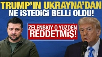 Trump'ın, Ukrayna'dan ne istediği belli oldu! Zelenskiy o yüzden reddetmiş