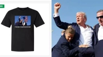 Trump suikasti baskılı tişörtler satışa çıktı