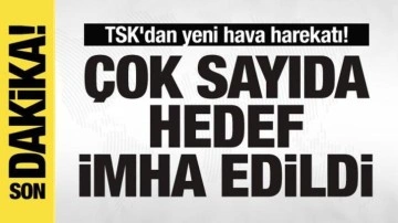 TSK'dan yeni hava harekatı! Çok sayıda hedef imha edildi