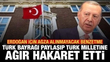 Türk bayrağı paylaşan Wilders'ten Erdoğan ve Türk milletine ağır hakaret