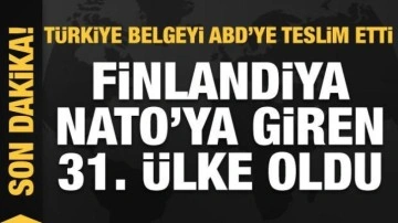 Türkiye belgeyi teslim etti; Finlandiya resmen NATO'ya katıldı