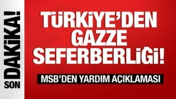 Türkiye'den Gazze seferberliği! MSB'den son dakika yardım açıklaması