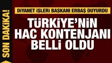 Türkiye'nin Hac kontenjanı belli oldu! Ali Erbaş hacı adayı sayısını açıkladı
