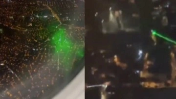 Uçakta korku dolu anlar! İstanbul- İzmir seferi yapıyordu. Uçağa lazer tuttular