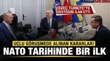 Üçlü zirvede alınan kararlar! Türkiye istediğini aldı! NATO tarihinde bir ilk