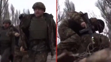Ukrayna İçişleri Bakanı yaylım ateşi altında kaldı! Panik anları kameralara saniye saniye yansıdı