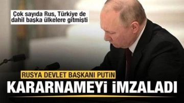 Ülkesinden kaçanlara büyük şok! Putin kararnameyi imzaladı!