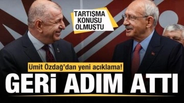 Ümit Özdağ'dan yeni açıklama! Geri adım attı