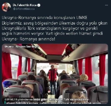 UMKE personeli, Ukrayna sınırında sağlık hizmeti veriyor