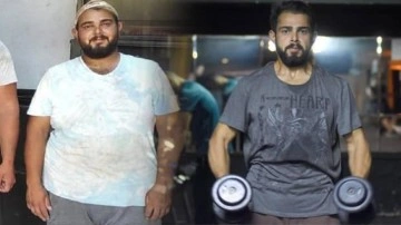 Üniversite öğrencisi Oğuz, 10 ayda 60 kilo verdi!