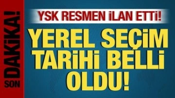 YSK resmen ilan etti! Yerel seçim tarihi belli oldu!