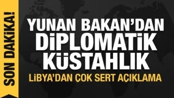 Yunan Bakan Dendias'tan diplomatik küstahlık!  Libya'da çok sert açıklama