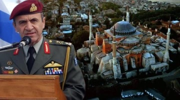Yunan komutandan skandal sözler: İstanbul ve Ayasofya'da çanlar yeniden çalacak