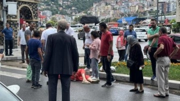 Zonguldak'ta yaya geçidinden geçen kadına otomobil çarptı